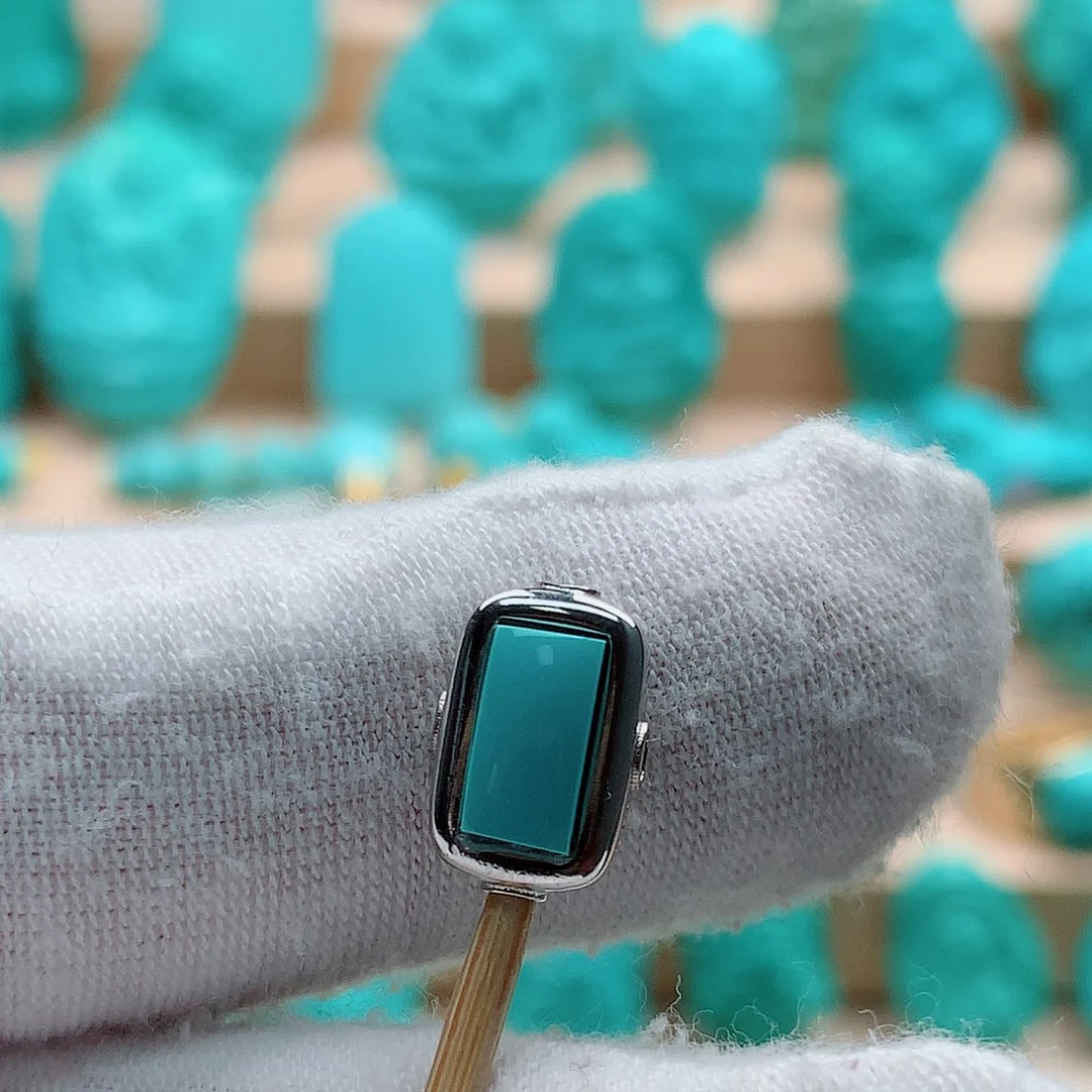 绿松石银S925镶嵌配饰