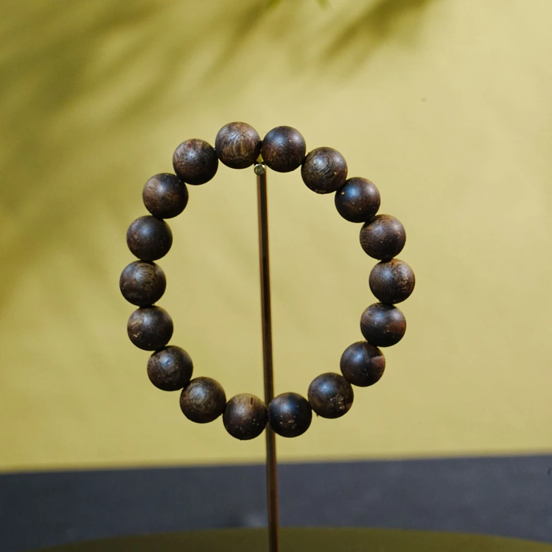 越南软丝蜜结棋老料九分沉沉香手串 1.25cm 13.99g 250908034 A A