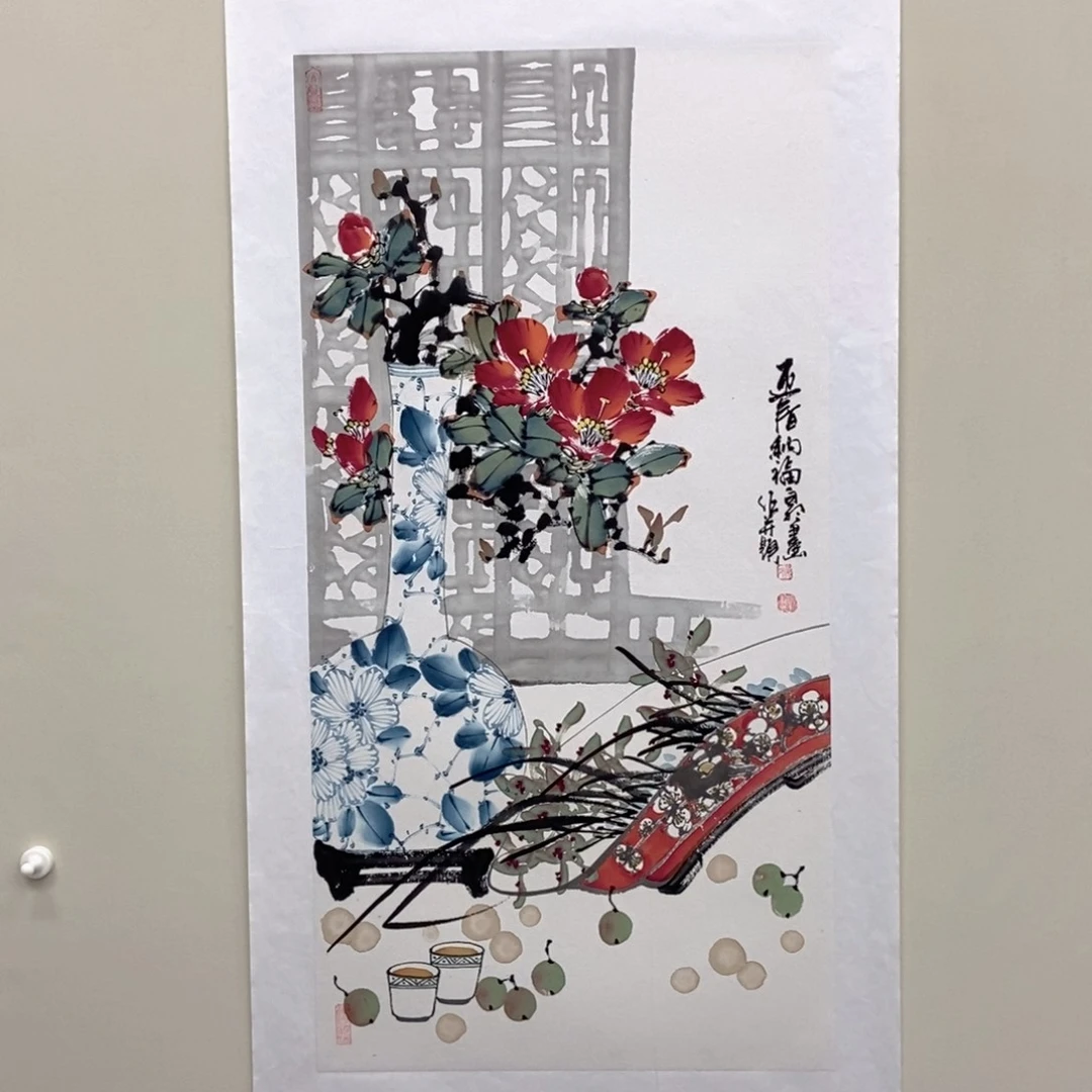 国画陈党明三尺佳作