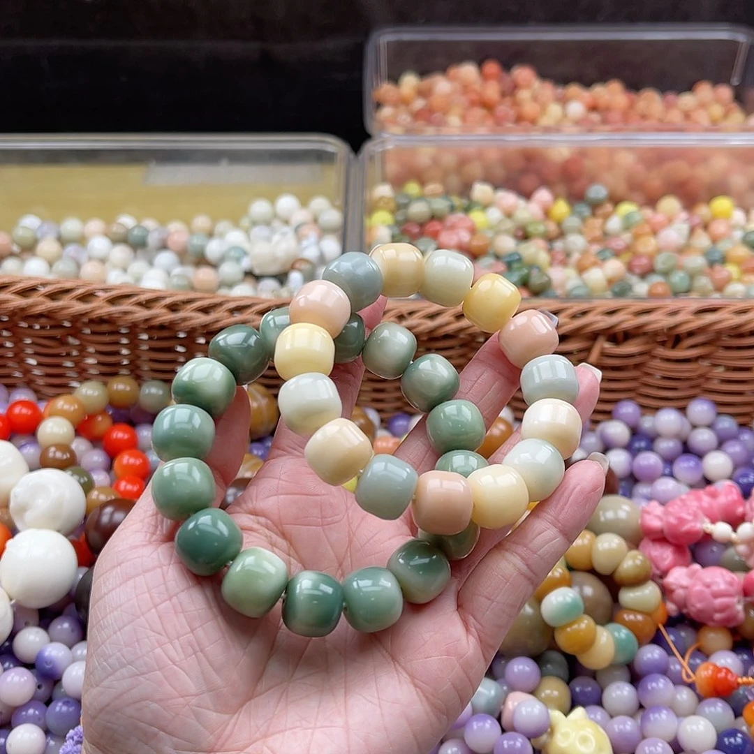 白玉菩提吊坠A/14mm/2条微瑕手串