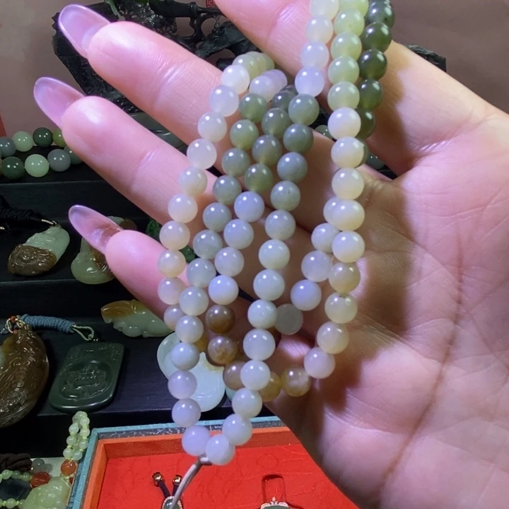 和田玉未镶嵌手链6