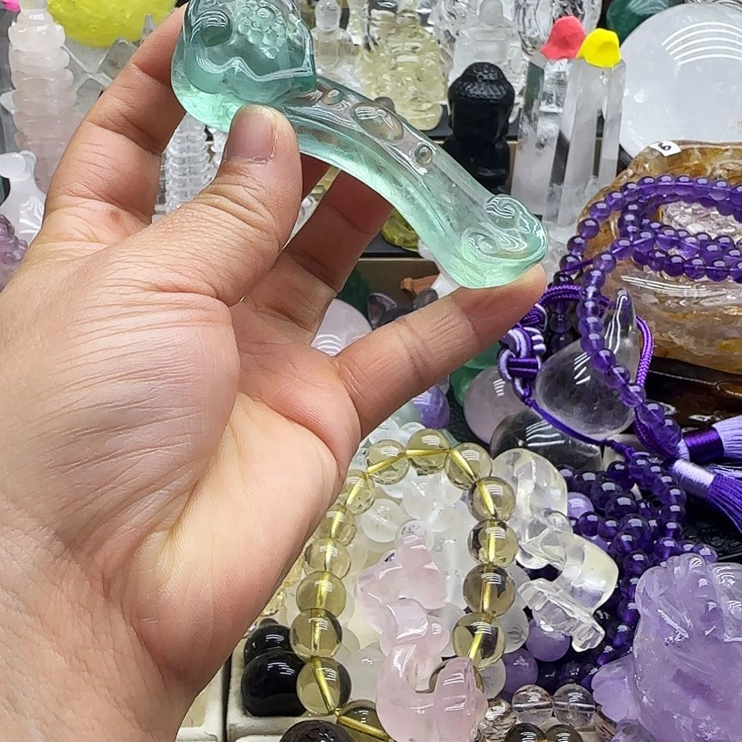 水晶车挂未镶嵌摆件