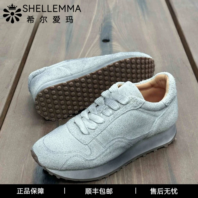 希尔爱玛时尚阿甘鞋轻质板鞋真皮做鞋子男款板鞋男款