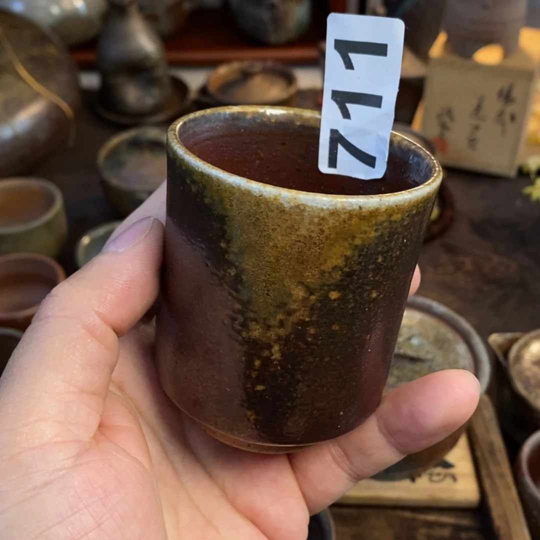 备前烧柴烧茶具老杯子