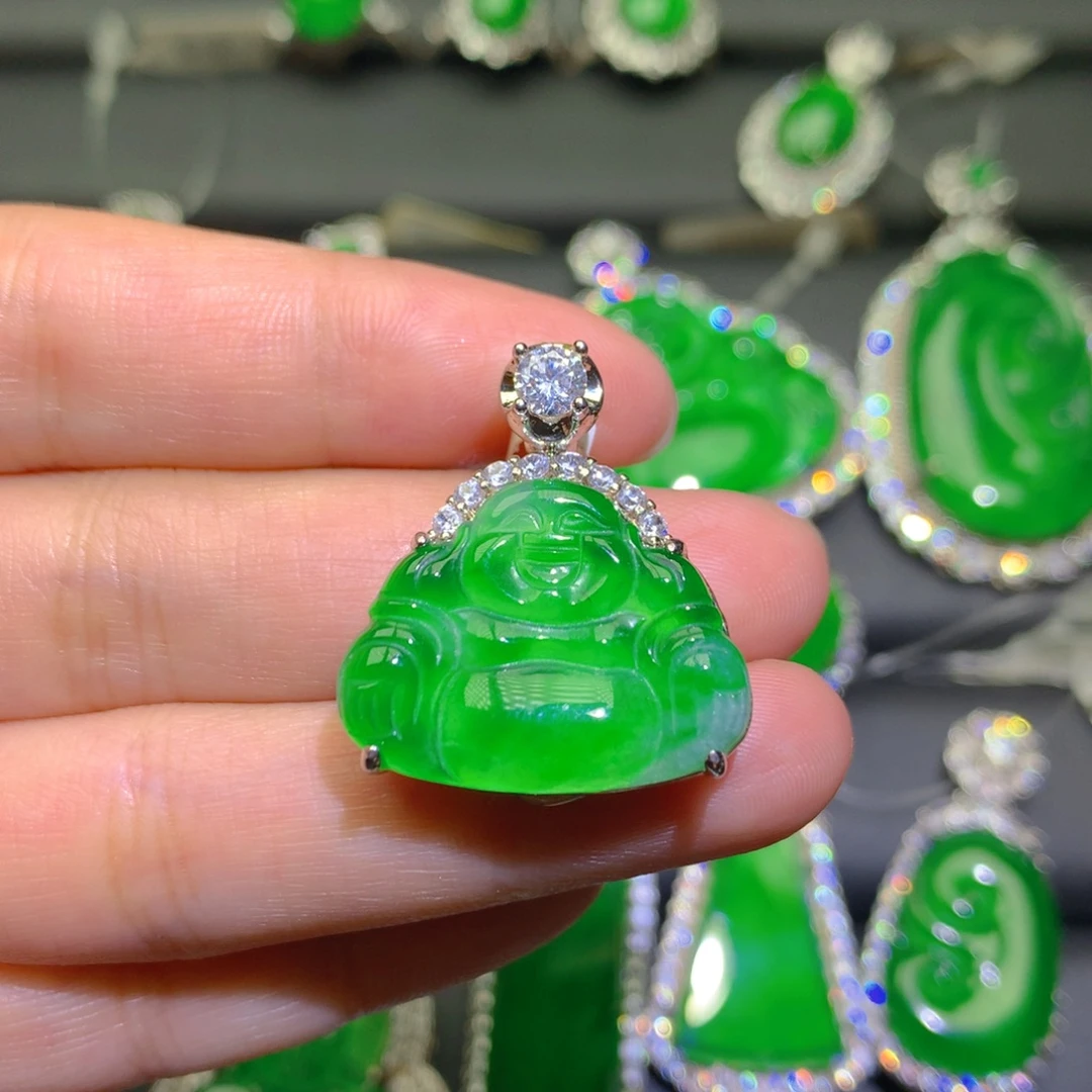 翡翠未镶嵌颈饰吊坠