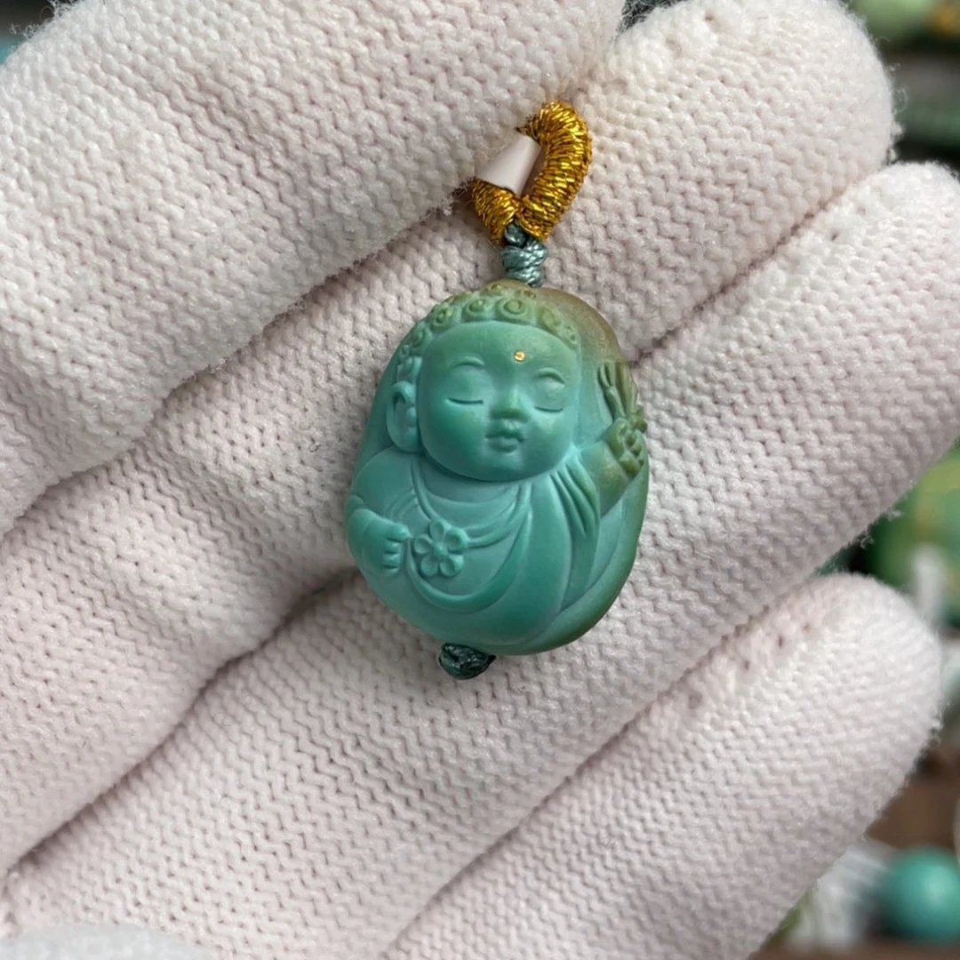 绿松石未镶嵌宝宝大日如来