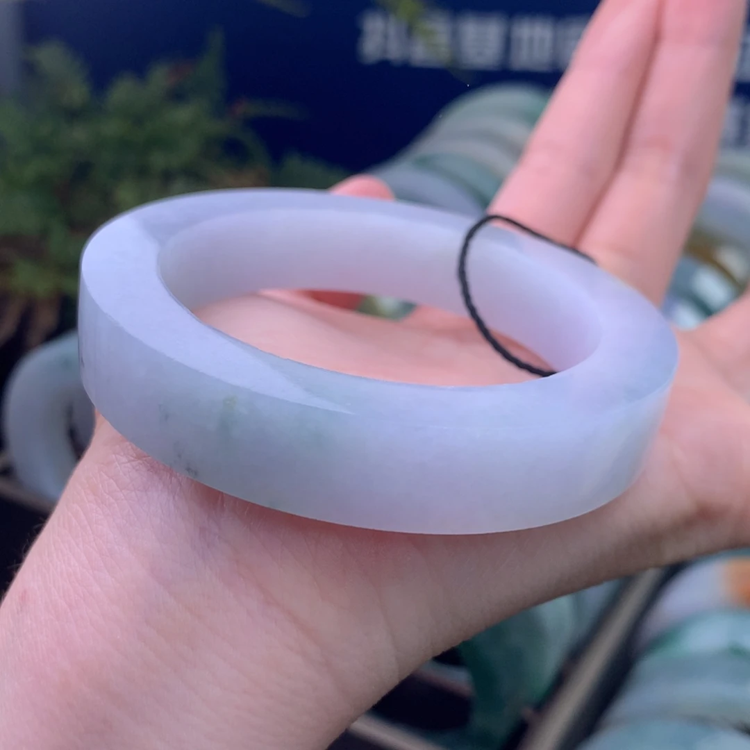 定制翡翠未镶嵌手镯定制不退不换