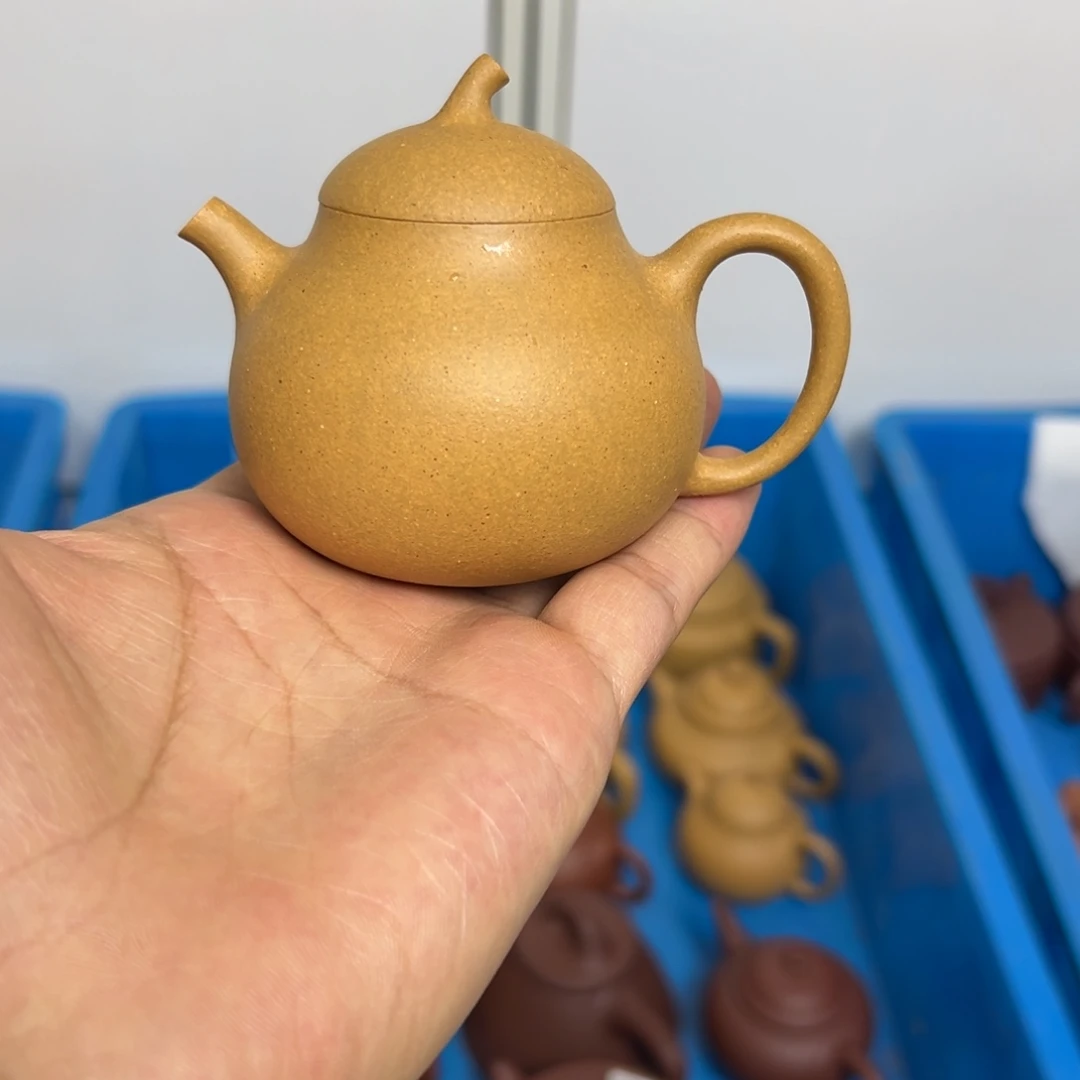 茶壶紫砂茄瓜微瑕120ccccc
