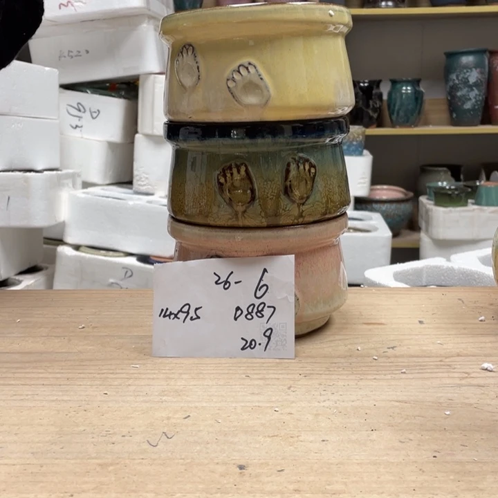 紫砂花盆多肉花盆微瑕6