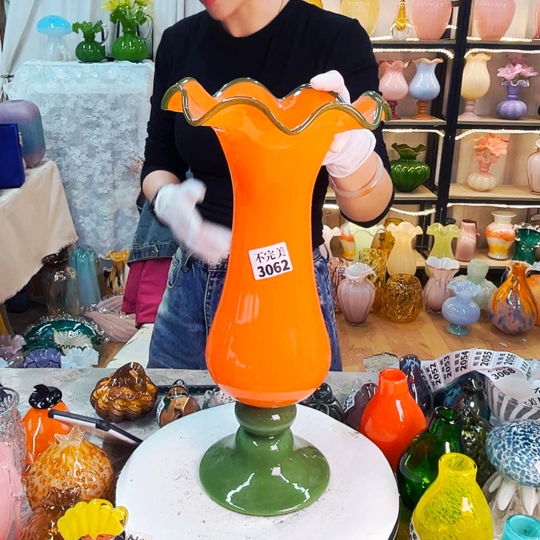 琉璃3062 家悦花瓶摆件福利不完美