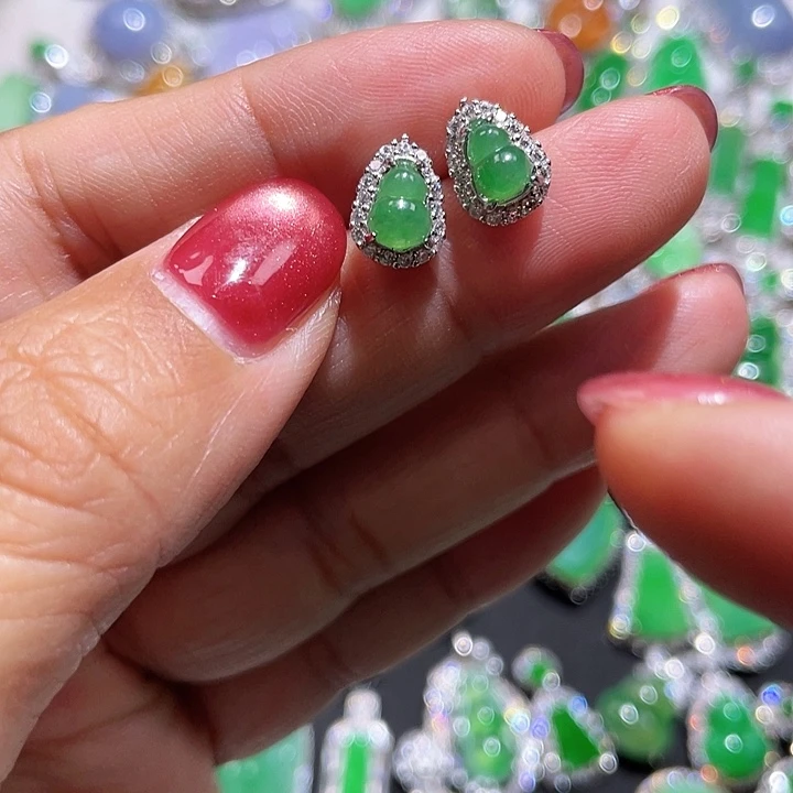 翡翠银S925镶嵌颈饰