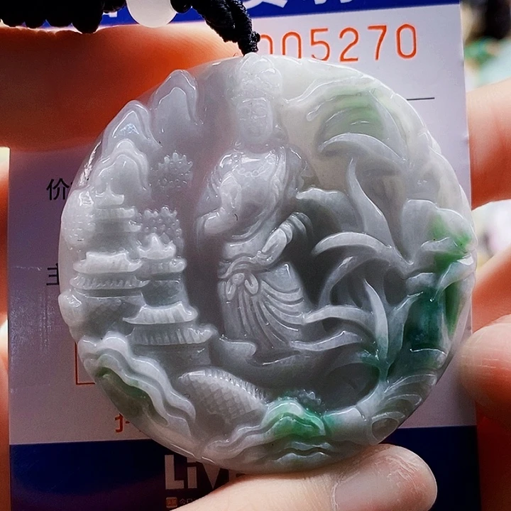 翡翠未镶嵌吊坠(不含链)