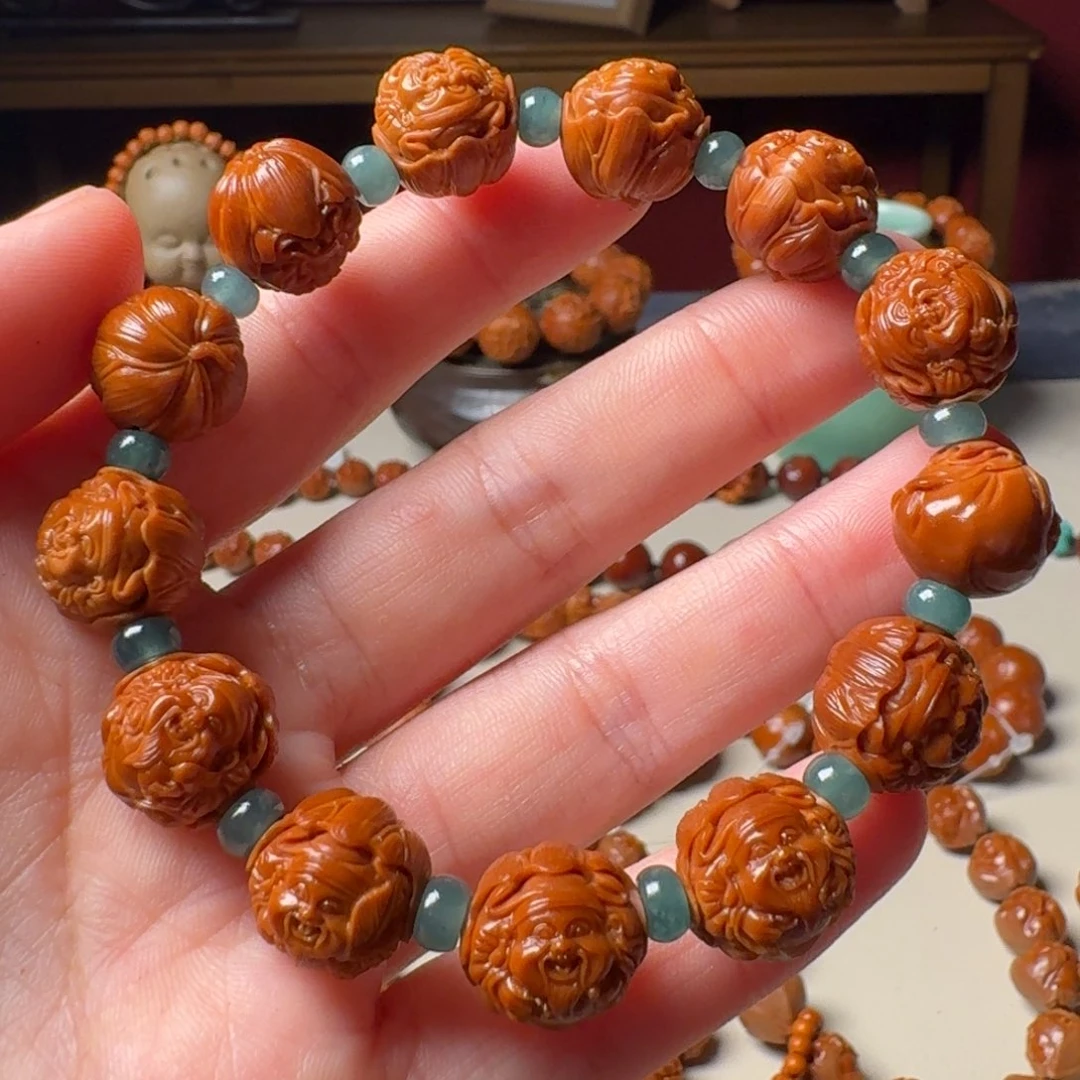 橄榄核手串/手链手工财神