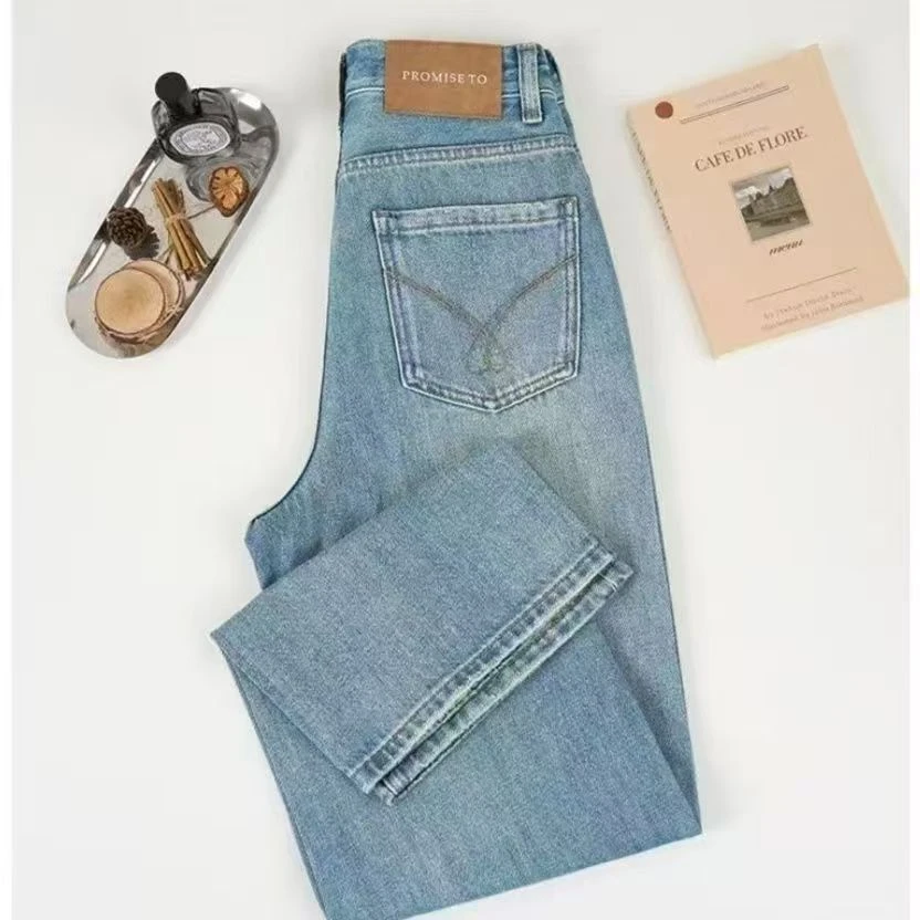 【现货+运费险】夏款上新牛仔裤女2025夏季百搭显瘦窄版阔腿裤