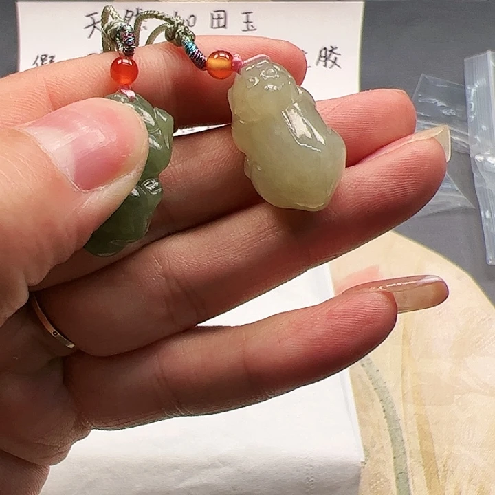 和田玉颈饰未镶嵌17