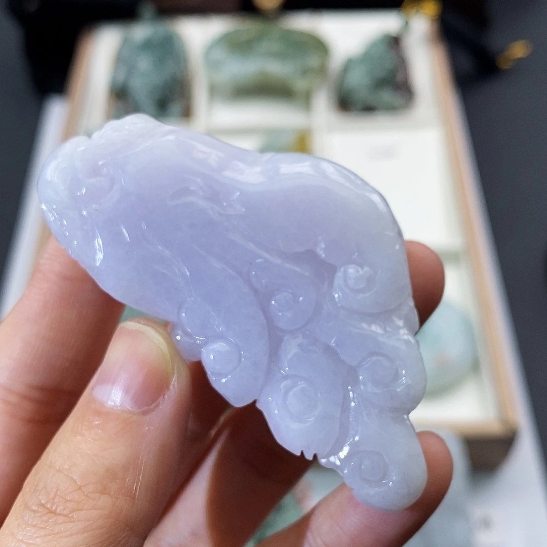 翡翠未镶嵌颈饰缅甸翡翠a货  佛手瓜