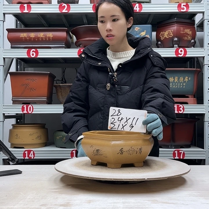 紫砂花盆紫砂花盆