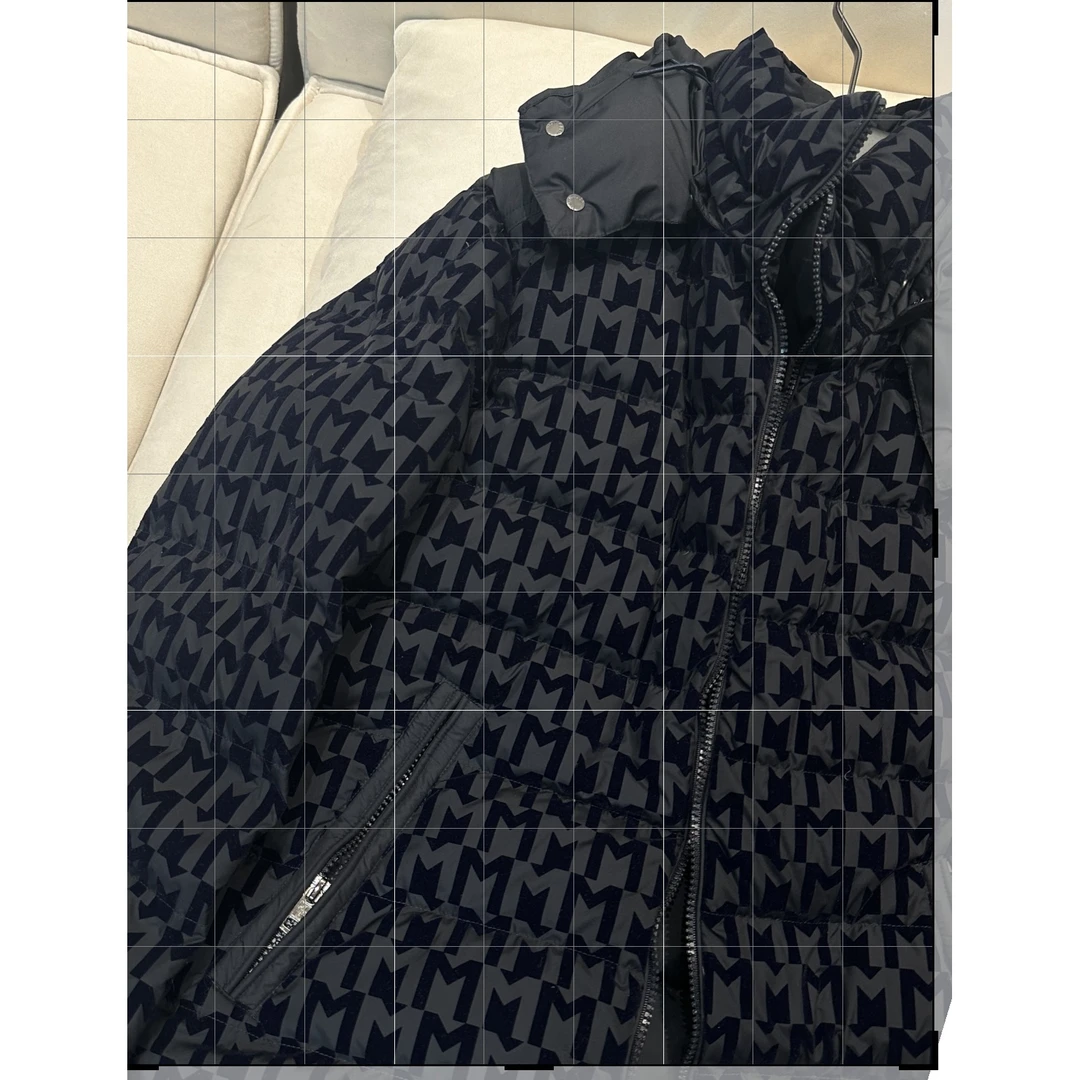 2025秋冬（MC501YR02）新款门口植绒双面穿字母满印长袖外套