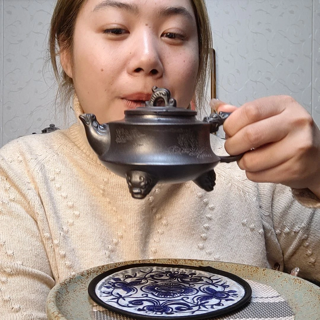 朱泥茶壶佛*心石黄龙行天下250