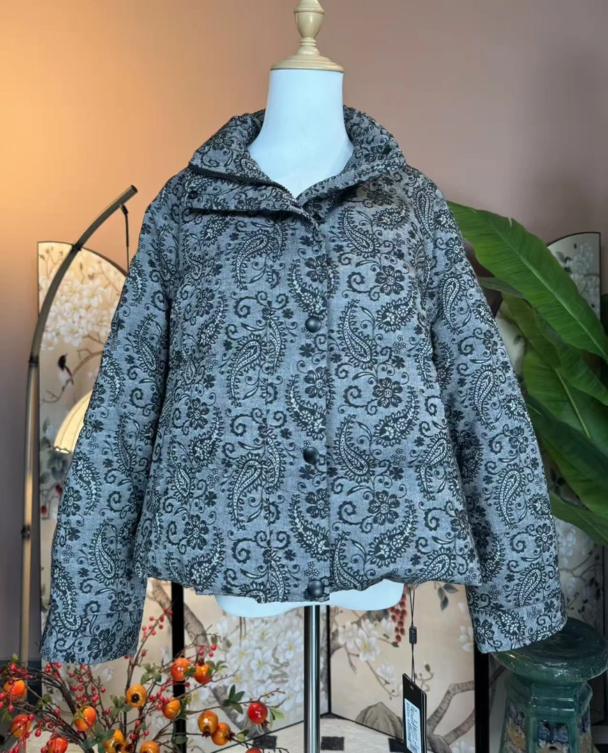 西西推荐-5007-冬季新品百搭时尚国风长袖女装外套