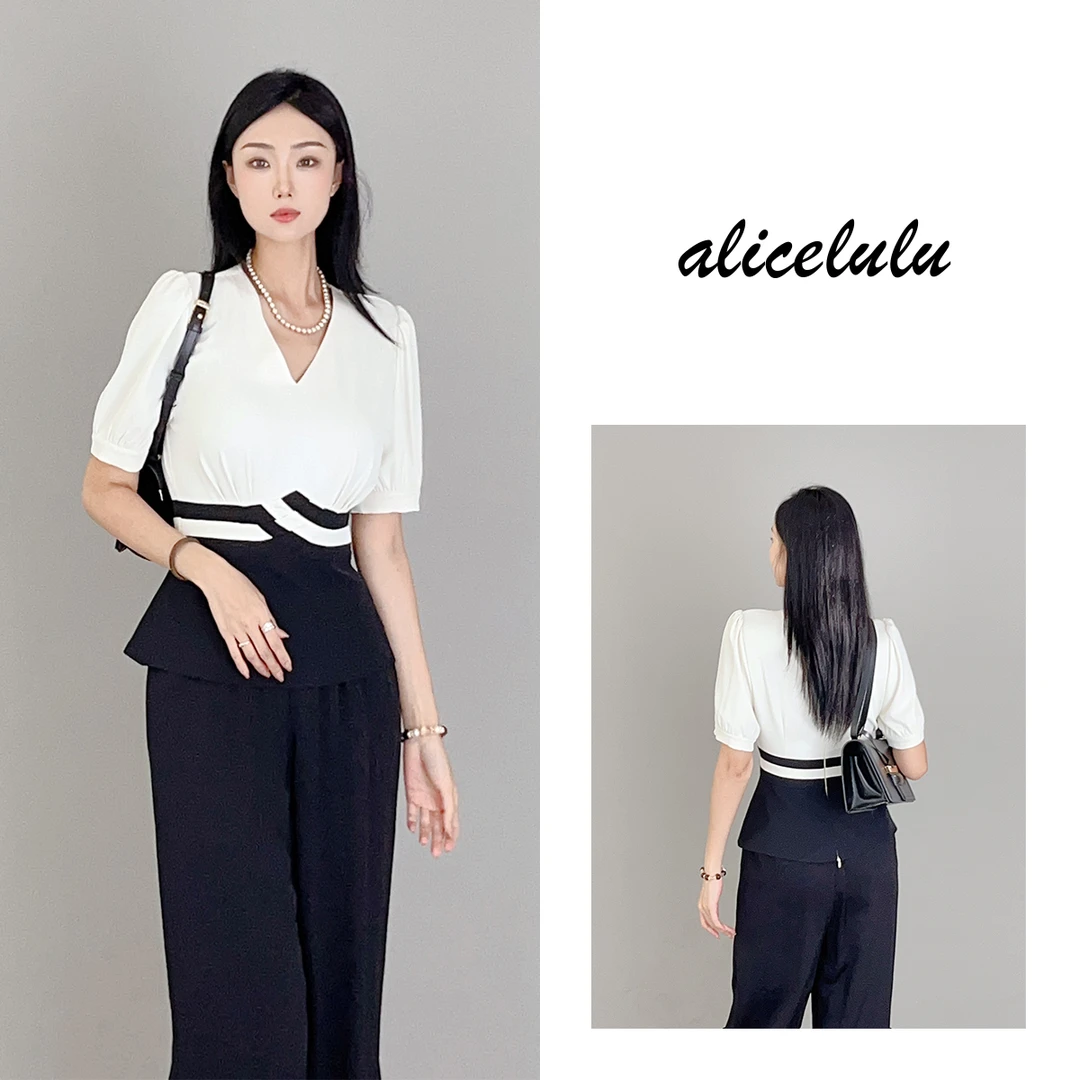 6 alicelulu“编织优雅”衬衫手工匠心优雅拼色S2138748E