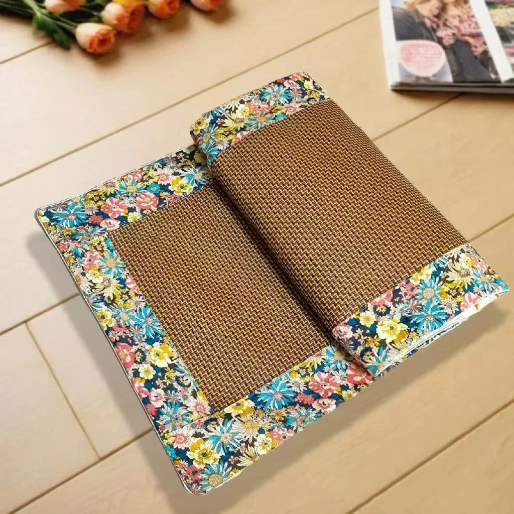 繁花似锦艾草藤草凉席 艾绒填充透气防滑家用沙发汽车垫