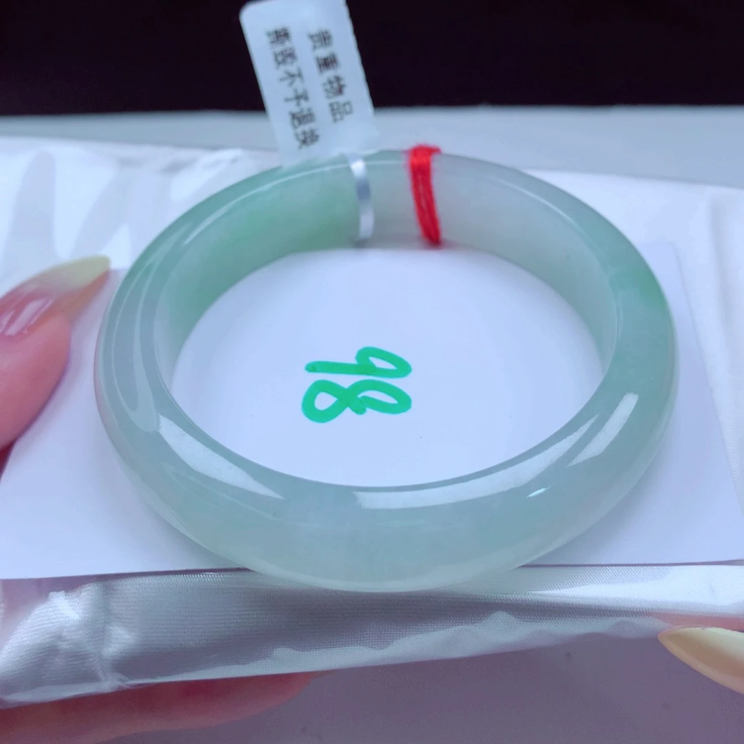 未镶嵌手镯翡翠天然缅甸翡翠A货手镯 98号