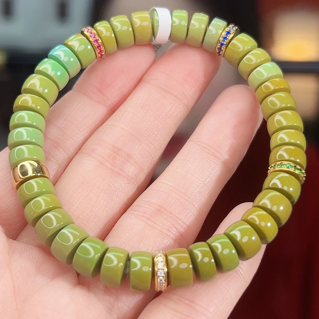 绿松石18K金镶嵌珠宝奇石