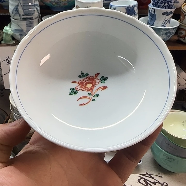 橘吉底款青花碗一个
