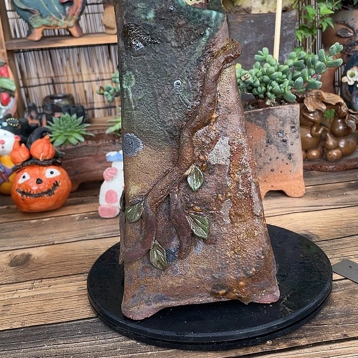 手工粗陶高温花盆008