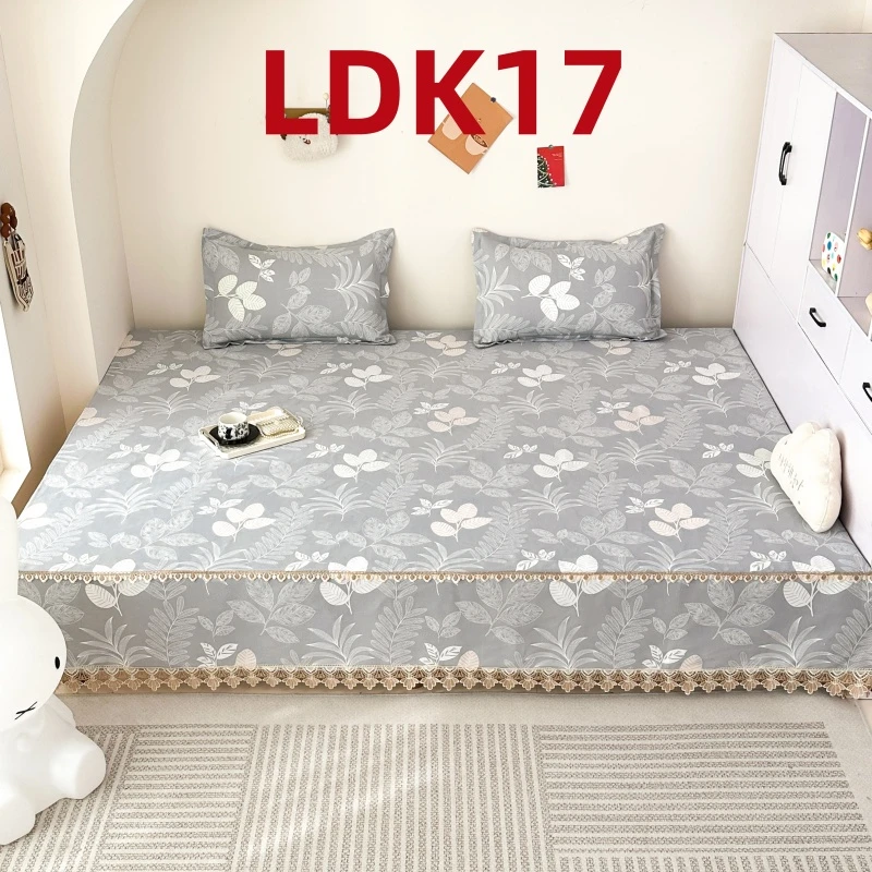 农村大炕单定制老布粗布双人榻榻米床单3米4米纯色防滑床土布火炕