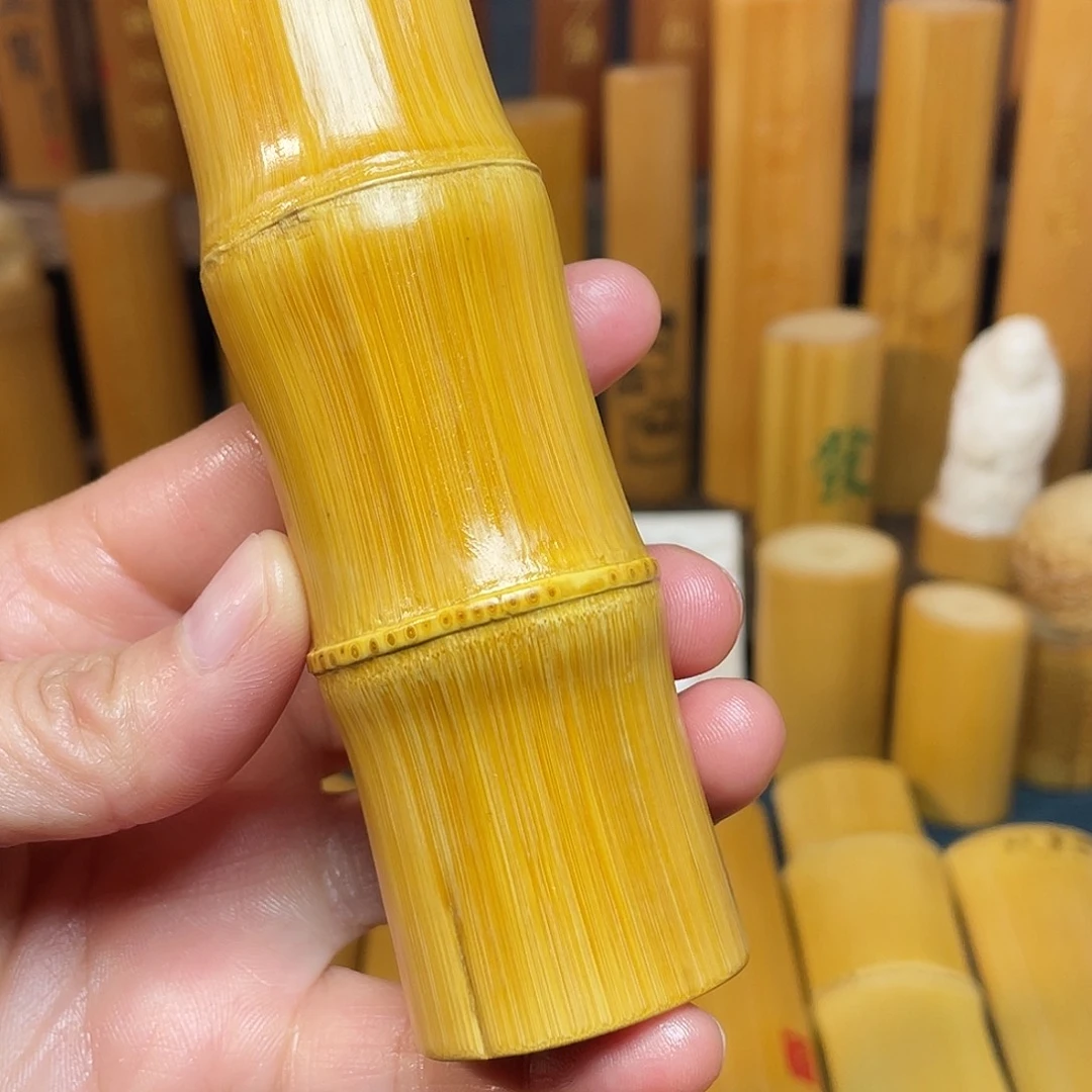 竹天然老黄皮大骨节老根料