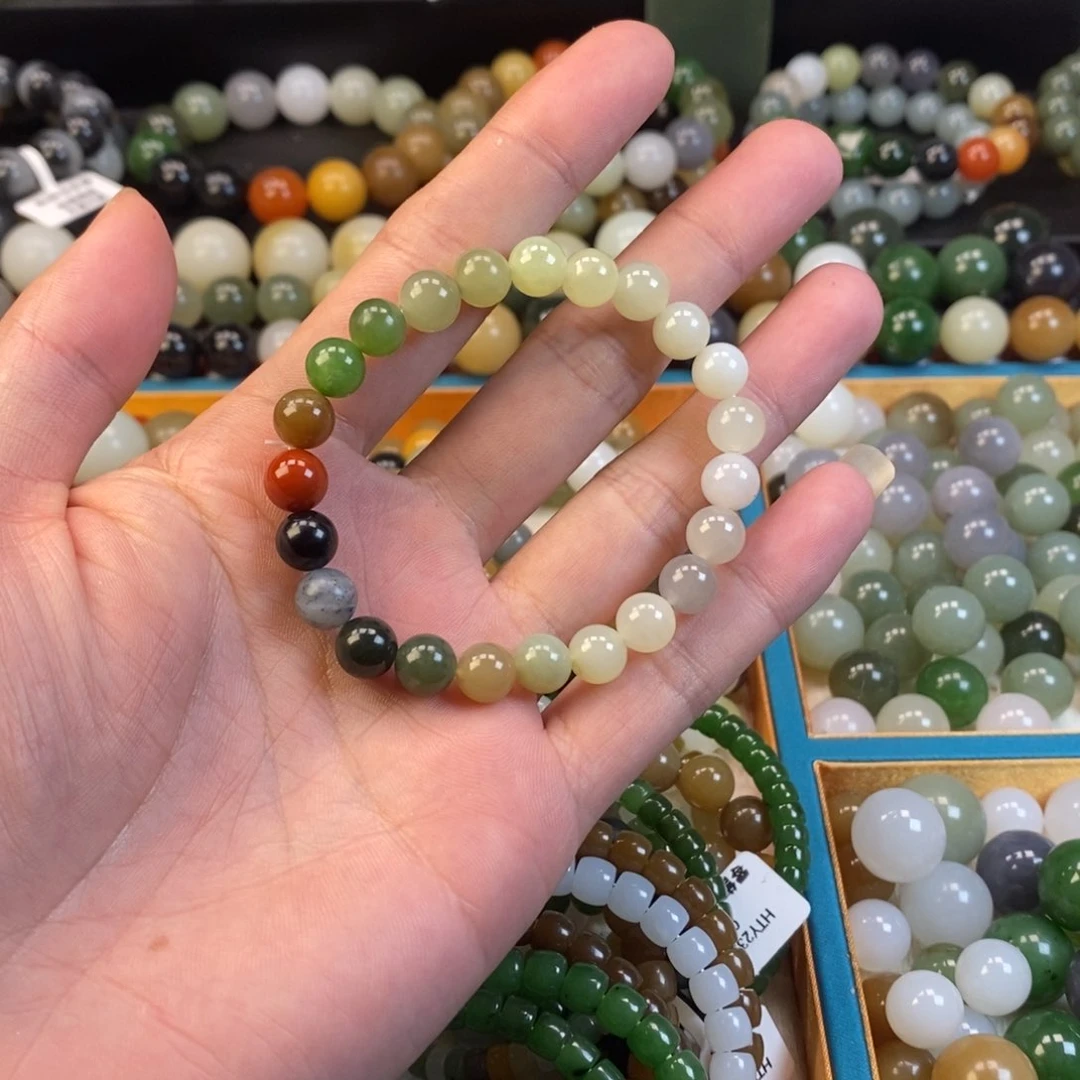 和田玉手串未镶嵌卡8福利多宝