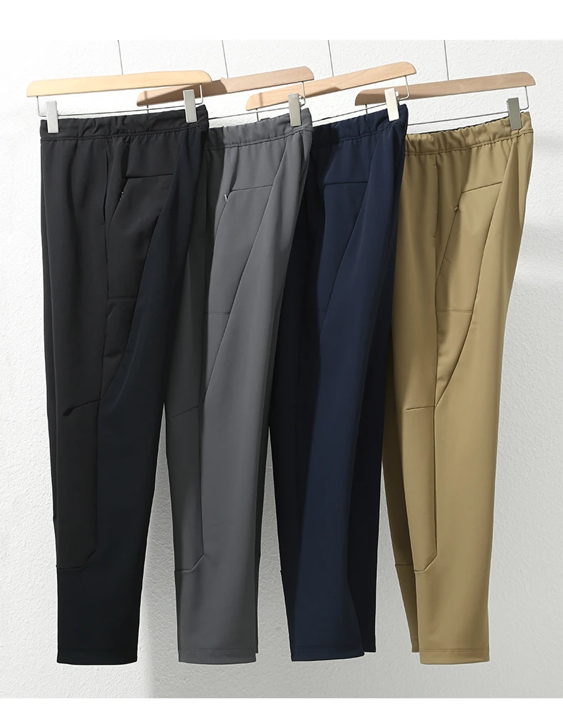 25年秋冬新款男士户外运动加绒保暖休闲商务软壳长裤