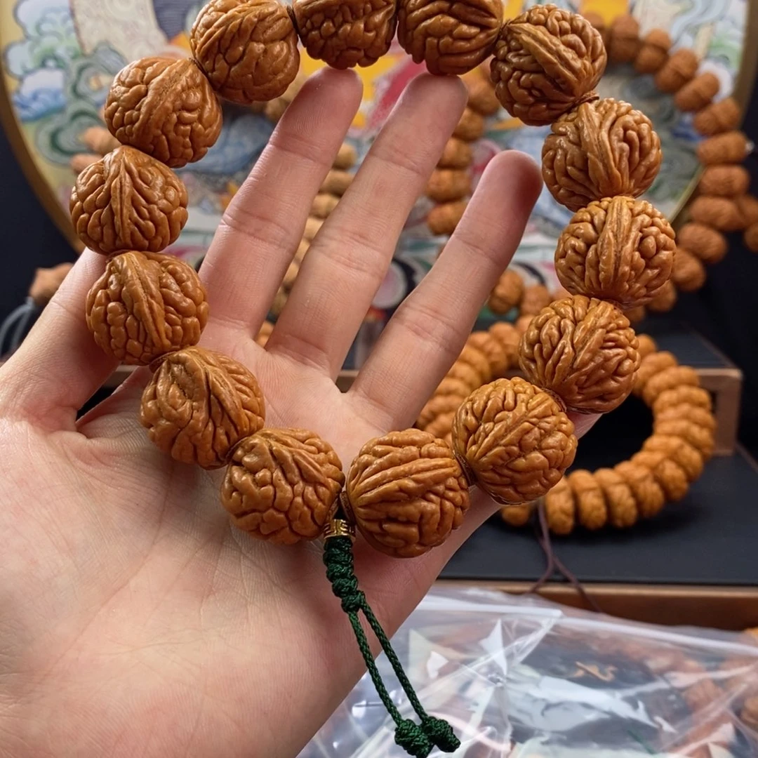 桃核手串龙纹桃核圆霸