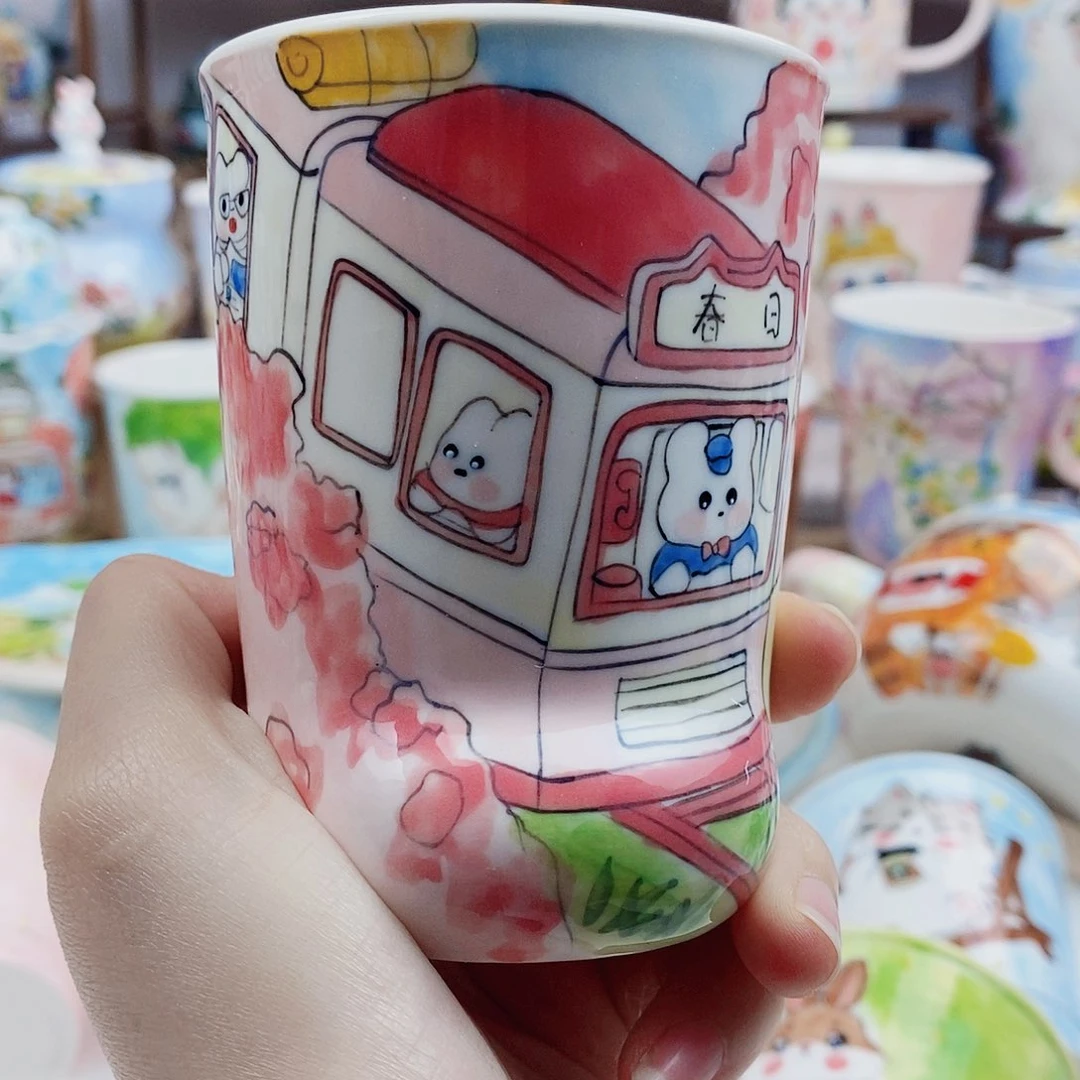 杯董董文创手绘陶瓷