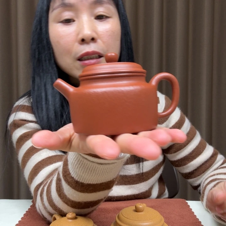 紫砂茶壶30目朱泥德钟150cc全手工