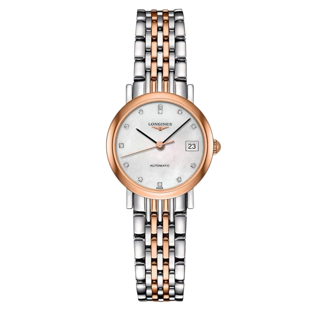 99新  Longines/浪琴 奢309博雅贝母机械/25.5mm表径/多功能/女士