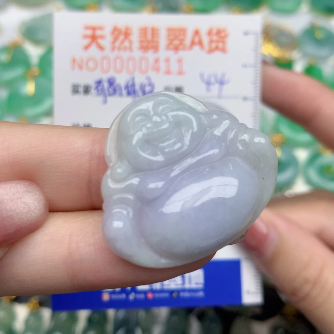 翡翠未镶嵌颈饰佛公