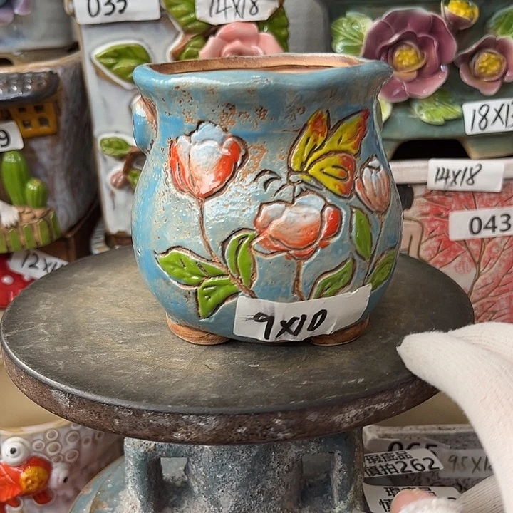 粗陶材质多肉花盆