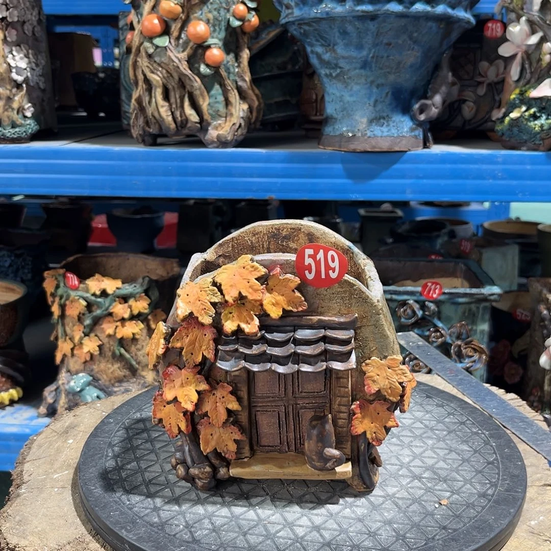 微瑕519号陶然花器手工花盆