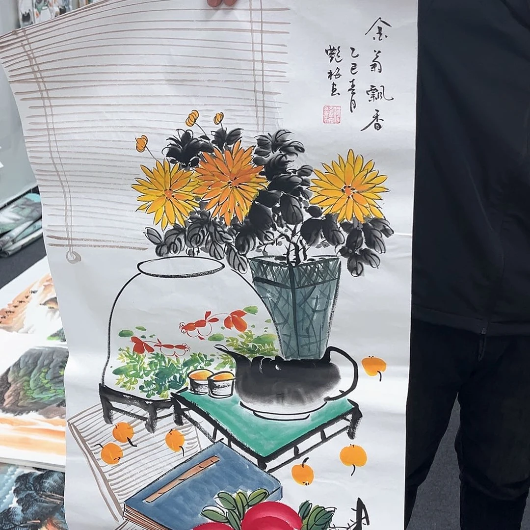 国画国画作品宣纸纯手绘