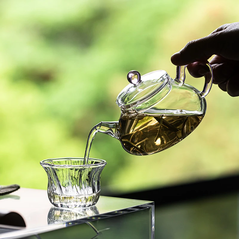 高硼硅耐热玻璃茶壶中式家用泡茶壶单壶加厚带过滤冲茶器花茶壶