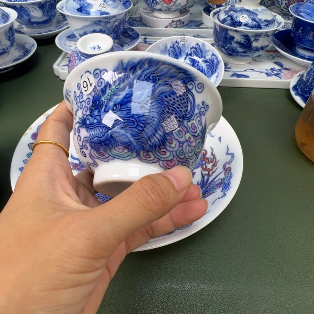 景德镇纯手工纯手绘茶具木木16
