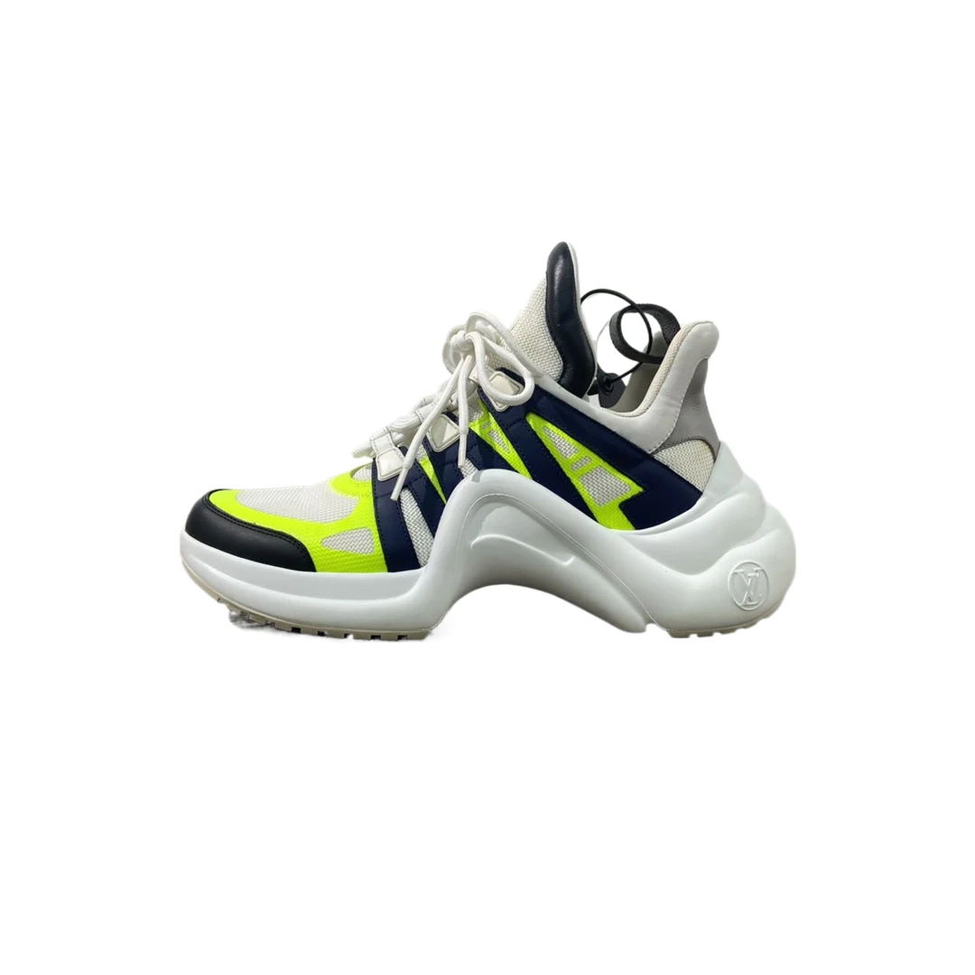 95新 LouisVuitton/路易威登 38.5码 荧光绿老爹鞋  re7995