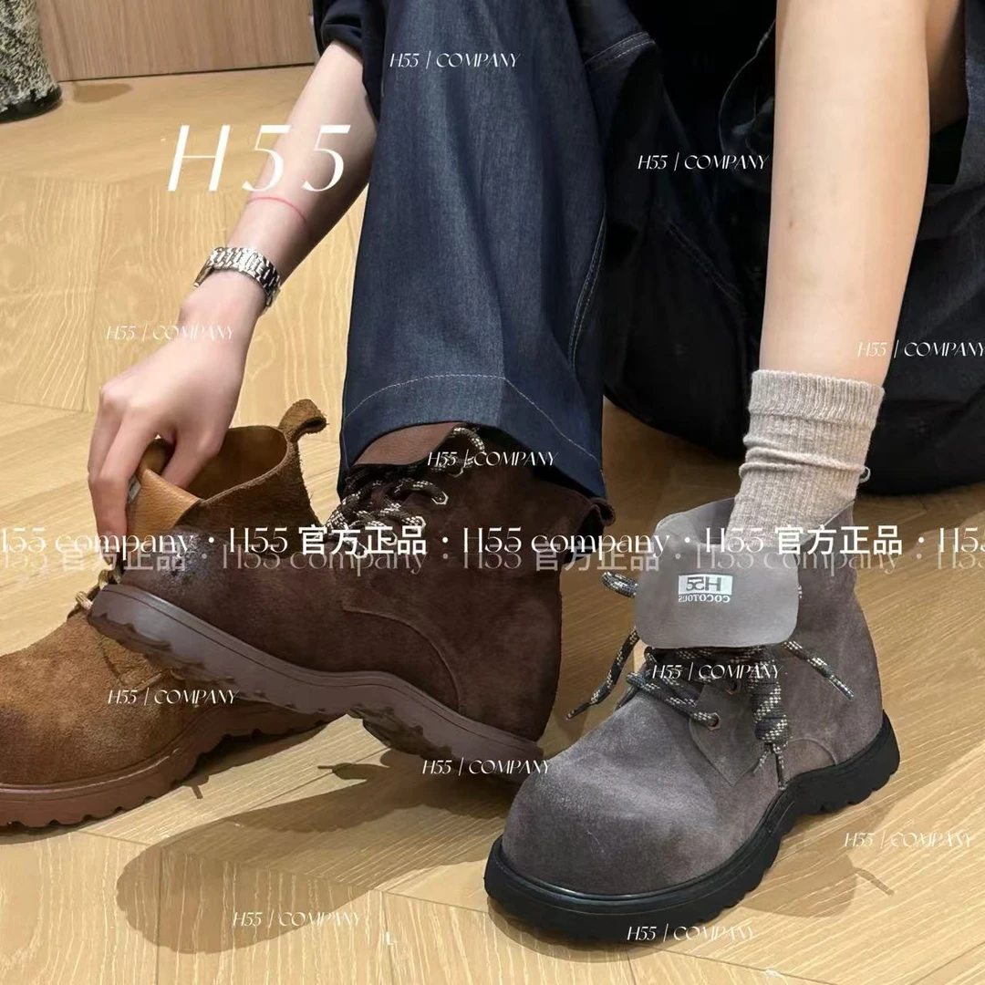 H55-小心机驴蹄靴2025版-内增高6cm19-2830-RD