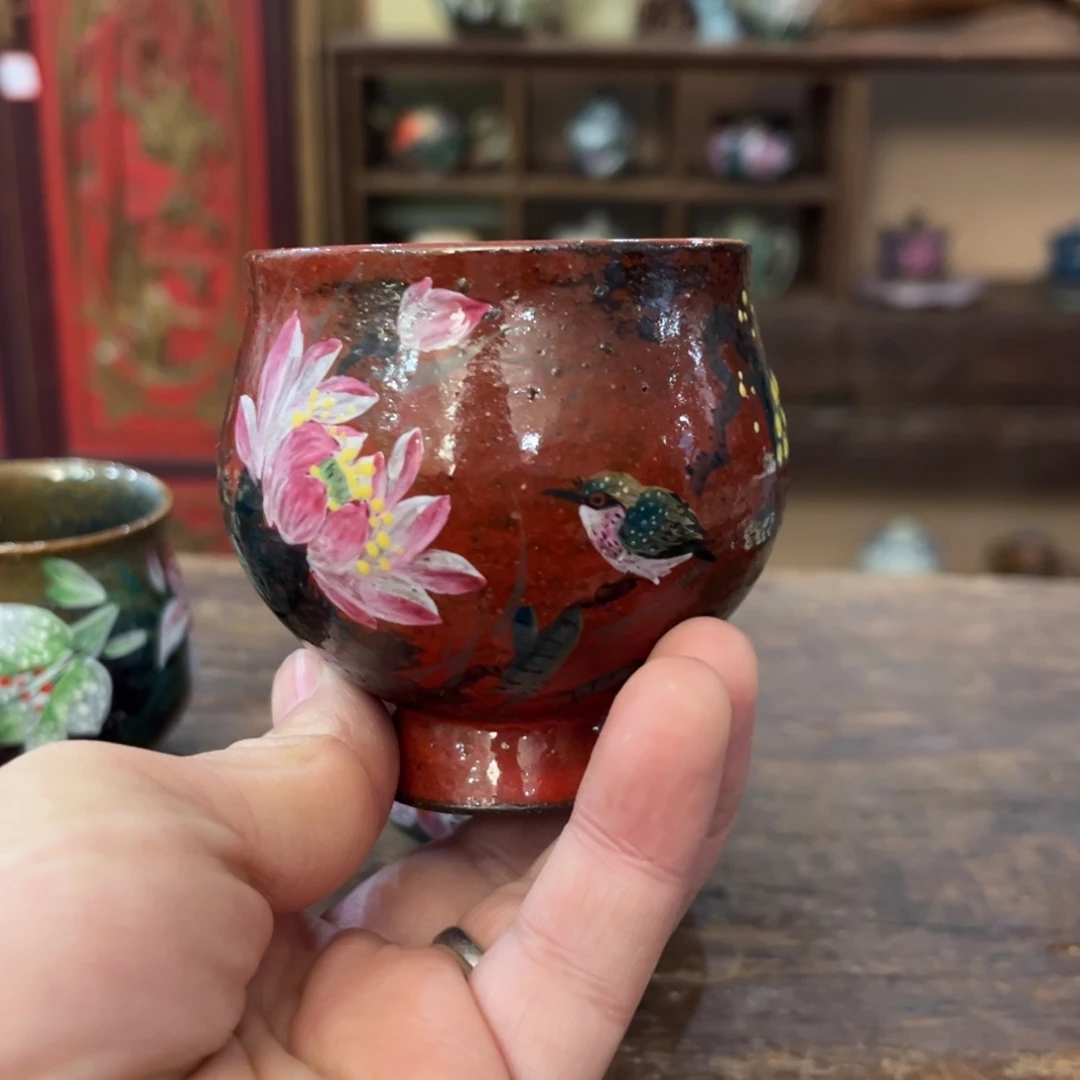 柴烧手工手绘陶瓷