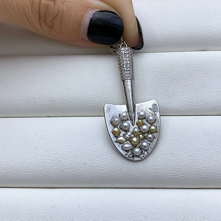 银S925镶嵌颈饰海水珍珠