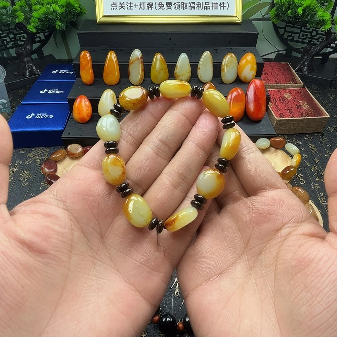 和田玉未镶嵌套链