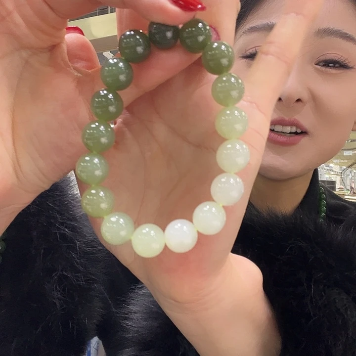 和田玉未镶嵌手链